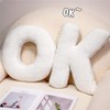 Shapeazy Letter Plush Pillow, Letter Hugging Throw Pillows, Decorative Initial