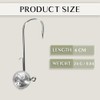 Round Jig Head, Fishing Jig Head Hook Set for Pike,