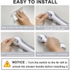 Enhance Safety with SafeguardPro's Premium 3-Suction Cup Shower Grab Bars,