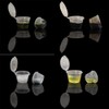 MIUPOO Plastic Souffle Cups,Disposable Clear Leak Proof Sauce Cup With