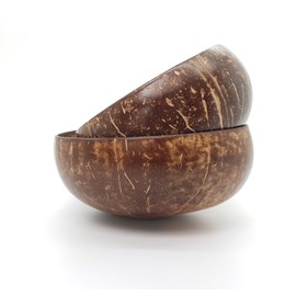 VIE Gourmet Coconut Bowls and Spoons, Set of 4