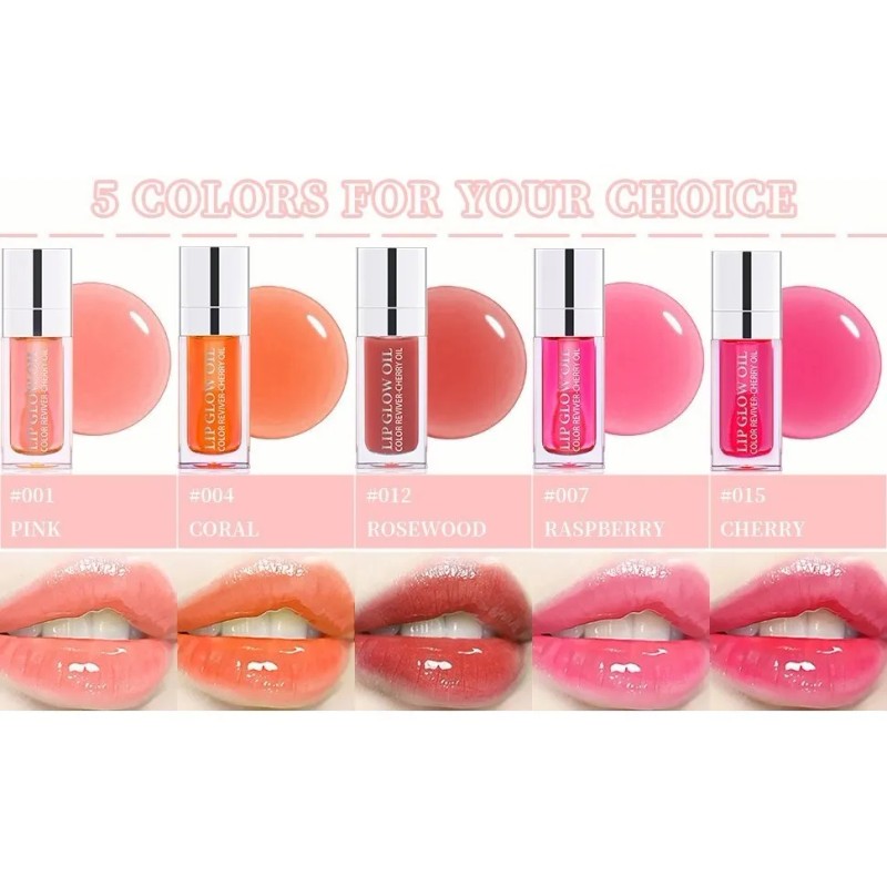 Ibcccndc Sexy Plump Lip Glow Oil Crystal Jelly Hidratante
