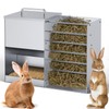 Automatic Rabbit Feeders for Cage Hay Feeder 4.5L Bunny Feeder