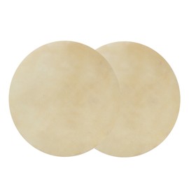 2pcs Drum Head Sheepskin Consistent Clear Sound for African Bongo Drum (12.2in)