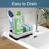 BYUNER Kitchen Sink Caddy Organiser, Sponge Holder for Kitchen Sink