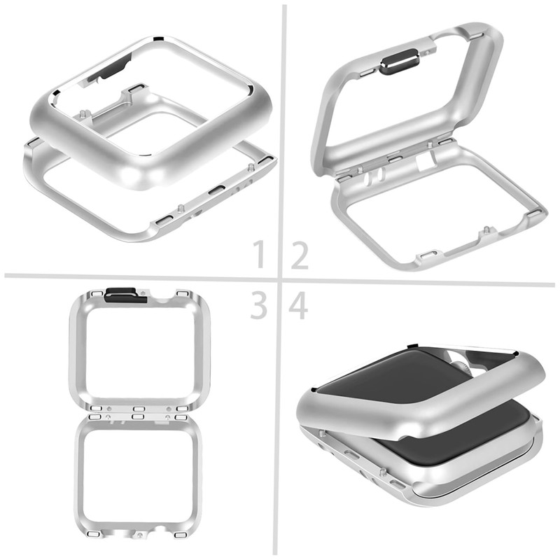 jojofuny Watch Case Magnetic Adsorption Protective Metal Frame Cover for