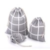 Amoyie Drawstring Organiser Bag Set 3 pcs, Canvas Fabric Pouch