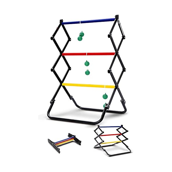 TGU Ladder Toss Games, Ladder Ball Set - Instant Setup,