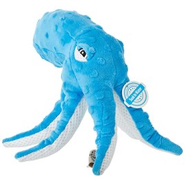 ALL FOR PAWS Chill Out Summer Dog Toy, Cooling Toy, Outdoor Play Plush Toy - Octopus, Blue