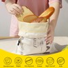 2 Pack Reusable Bread Bags for Homemade Sourdough Bread, Removable