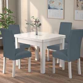 Alishomtll Chair Covers, Set of 4, Stretch Chair Covers for Swing Chairs, Universal Dining Room Chairs Cover, Washable, Removable Chairs, Protection for Kitchen, Banquet, Wedding, Hotel, Restaurant