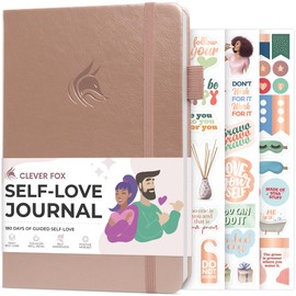Clever Fox Self-love Journal – Guided Self-Discovery Log for Self-care, Reflection & Self-help, Mental Health, Gratitude & Mindfulness (Rose Gold)