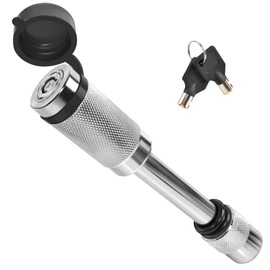 Tlvuvmo Trailer Hitch Lock Hitch Receiver Lock Fits Class III IV & 2" Receiver with 5/8" Locking Hitch Pins Anti-Theft Lockable Pin with Dust, Mud -Used to Tow Truck, Boat, Traile, Truck, Car