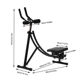 Ab Machine, AB Workout Equipment for Abdominal Exercise and Strength Training, Adjustable Ab Machine Full Body Workout Machine for Home Gym, Abs Fitness Trainers with LED Display