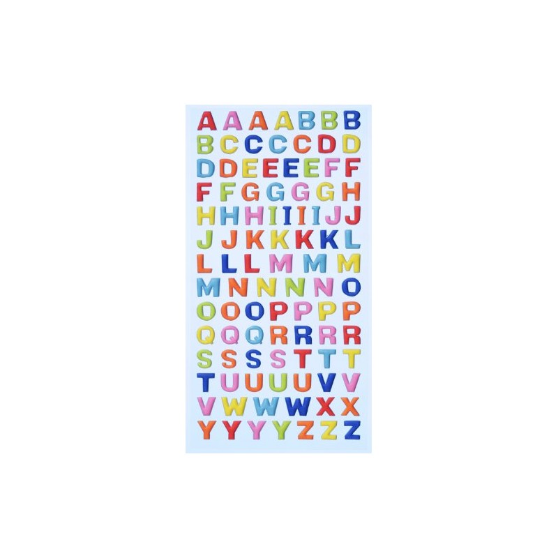 Creapop SOFTY-Stickers Grossbuchstaben, bunt 3451114