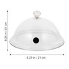Yardwe Display Dome Cloche 8 Inches Lid Smoking Cloche Dome
