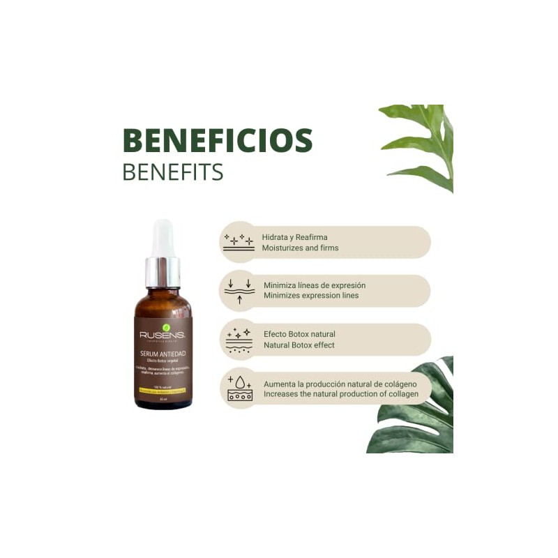 Rusens Kit Antiedad Ácido Hialurónico Contiene Serum Efecto Tensor Crema
