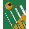 Jadever 4-Piece Wood Chisel, 5.5-Inch Woodworking Chisel Set, Beveled Edge