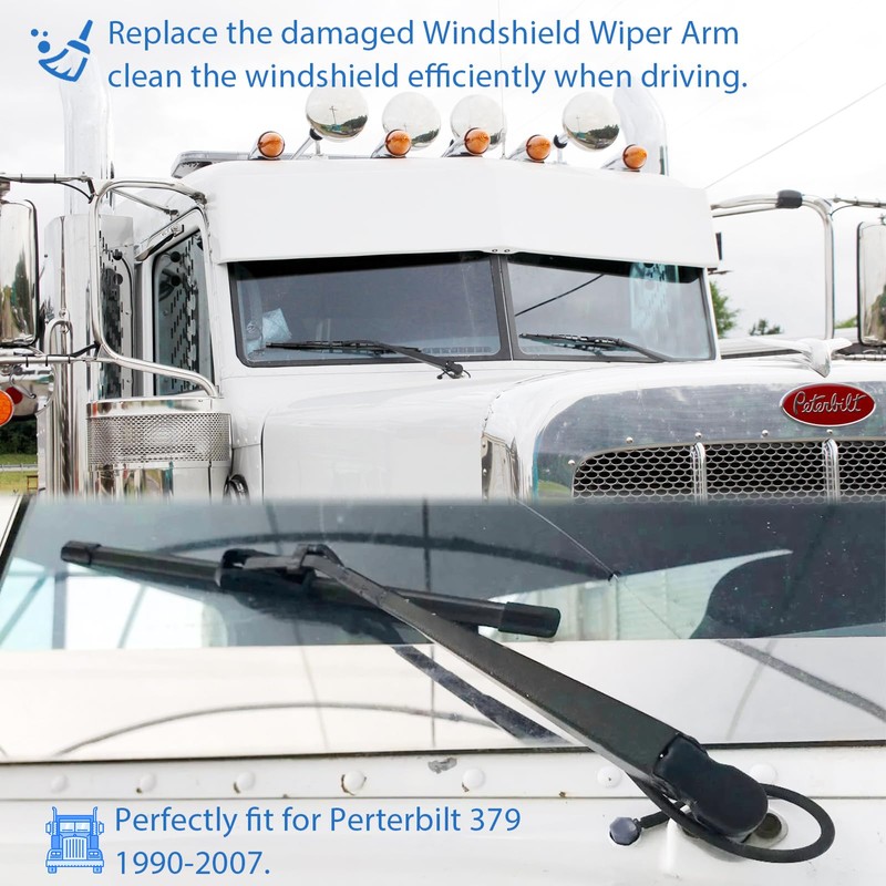 2 Pack Windshield Wiper Arm for peterbilt 379 1990-2007, LH