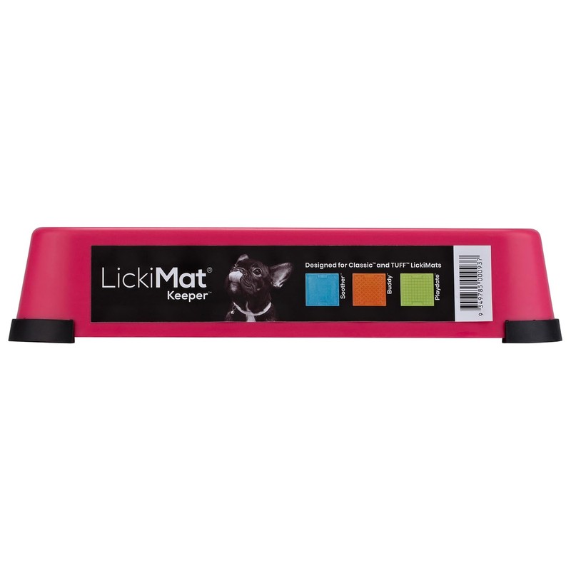LICKIMAT Keeper Lick Mat Holder for Indoor Use, Colour: Pink