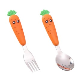 Aililong 2 Piece Baby Cutlery Set from 1 Year - Learning to Eat Cutlery with Fork and Spoon for Toddlers - Baby Spoon - Cutlery Baby for Eating Yourself - Baby Fork and Spoon Set