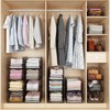 Jakyitvi Stackable Closet Organizers and Storage Bins 4 Pack, Sturdy