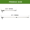 Hoffen Adjustable Stand Up Weeder (33-55 Inch), Lightweight Aluminum Weed