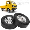 4Pcs Metal Drifting Rubber Wheel Tire Replacement Accessory for WPL