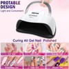 NAILGIRLS UV LED Nail Lamp,168W Fast Curing LED UV Light