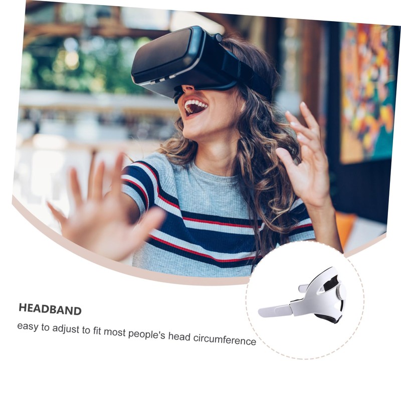 TEHAUX Adjustable Comfortable VR Headset Head Strap with Cushion for