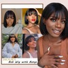 Human Hair Wig with Bang Wear and Go Glueless Wig
