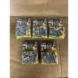 Cobra 100-Pack 176L Assorted Length & Diameter Drywall Anchor w/screws M6