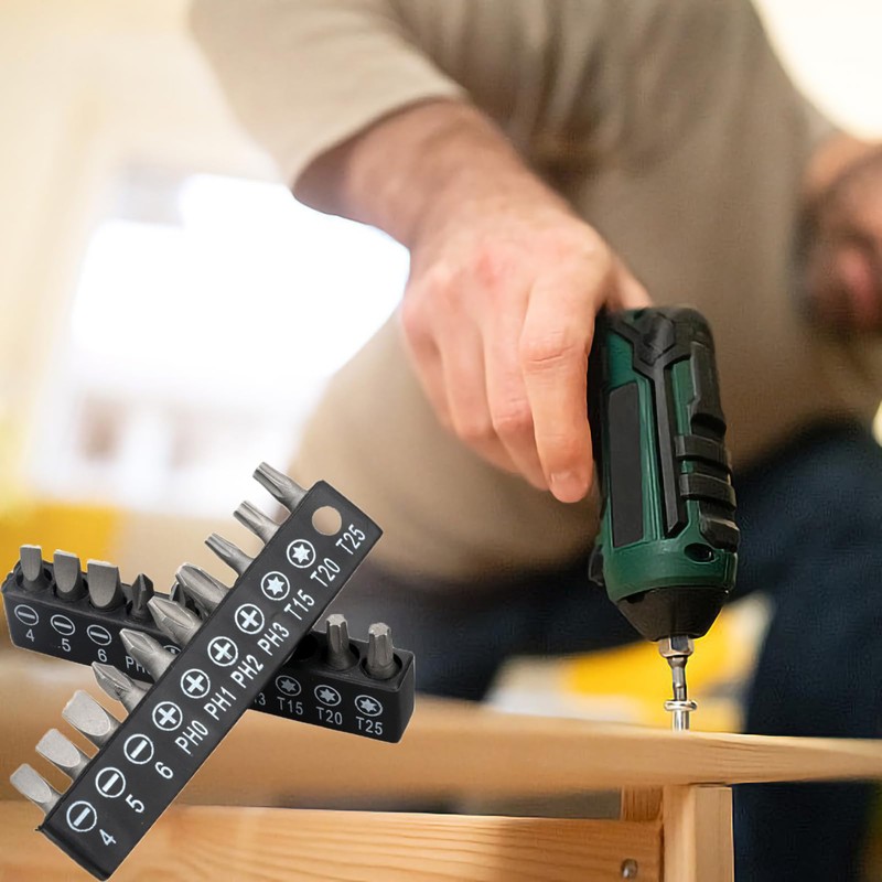 Bit Set for Cordless Screwdriver, 31-Piece Impact Screwdriver Bit Set,