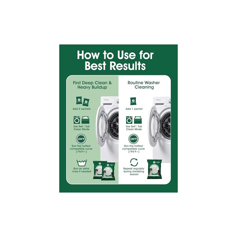 Pet Hair Dissolver For Washing Machine Cleaner, Hair Dissolving Laundry