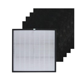 PUREBURG 1183050K Replacement Filter Compatible with Whirlpool Whispure Whispure Pro 2000 WPPRO2000 Series Air Purifiers,H13 True HEPA Activated Carbon Pre-Filters