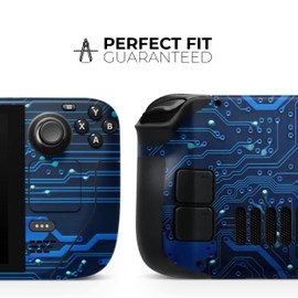 DesignSkinz - Compatible with Steam Deck - PC Skin Decal Protective Scratch Resistant Vinyl Wrap Gaming Cover - Electric Circuit Board