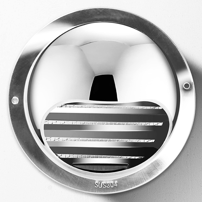 Round Air Vent, Extractor Wall External Vent Cover with Screen
