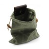 Foraging Bag,Mushroom Foraging Bag Waxed Canvas Tinder Waterproof Small Leather