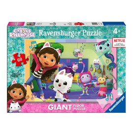 Ravensburger Gabby's Dollhouse 60 Piece Giant Floor Jigsaw Puzzle for Kids Age 4 Years Up - Educational Toys & Games for Children