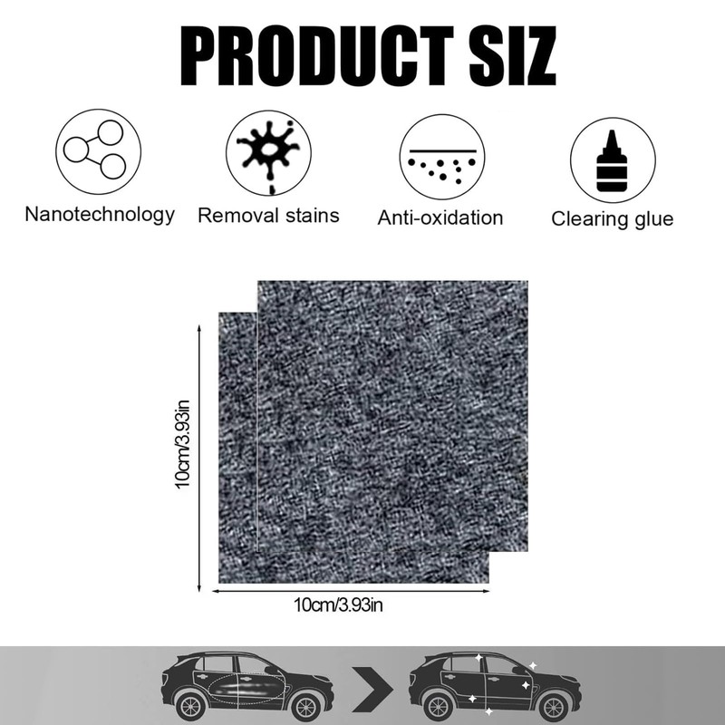 Leogony 6PCS Nano Sparkle Cloth for Car Scratches, Repair Light
