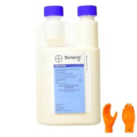 Temp FX 400 with USA-Supply Chemical Resistant Protective Gloves & Pest ID Card to be Used with Suspension Concentrate Insecticide, for Indoor and Outdoor use, with Convenient Monodose Bottle (400ml)