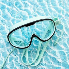 G&G Anti-Fog Wide-View Swim Goggles with Integrated Earplugs GS Goggles All Pink