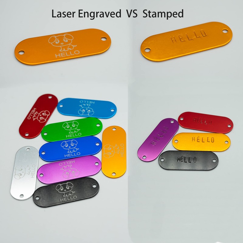 StayMax Aluminum Engraving Blanks Tags Stamping Blanks Tags with 2