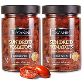 Tuscanini Italian Sun Dried Tomatoes in Oil, 10.6 (2 Pack) | Julienne Cut | Nothing Artificial | Kosher | Product of Italy | Gourmet Ingredient