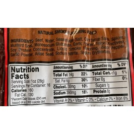 The Jerky Hut Beef Pepperoni Sticks 16oz VARIOUS FLAVORS 100% Beef - NEW - Pepper Beef - 16oz