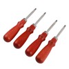4pcs Leather Edger Professional Trimming Working Kit with Wooden Handle