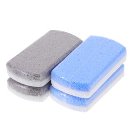 Baluue 4pcs Dual-Color Foot Scrubber Set Exfoliating Callus Remover and Foot File for Dead Skin Care for Home Pedicure