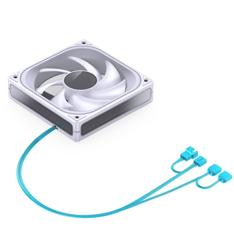 JONSBO ZB-120W PC Case Fan, Silent Computer Fan with Axis