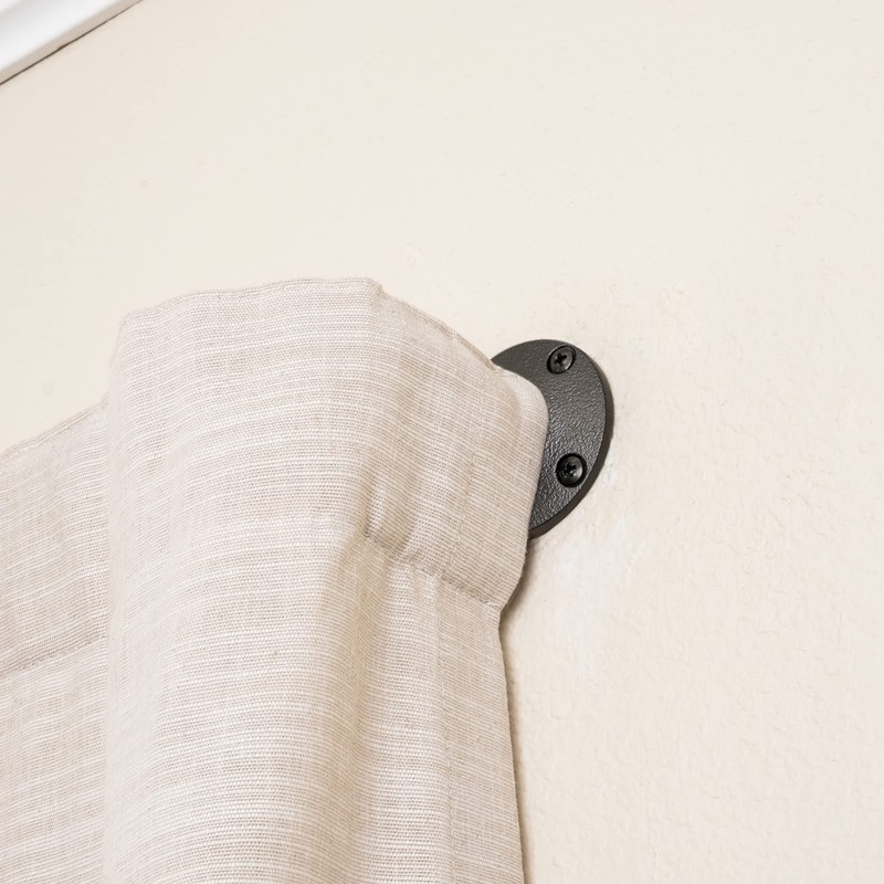 Decopolitan 5/8" Pipe Wrap Around Curtain Rod Set, 28 to