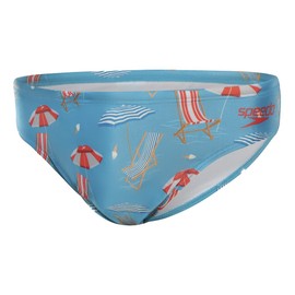 Speedo Men's Swim Briefs Sun Daze, Blue/White/Red, 36